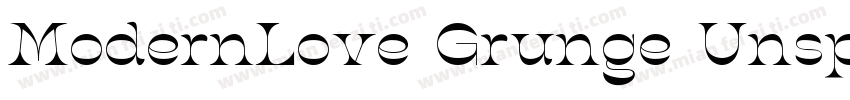 ModernLove Grunge Unspecified Regu字体转换